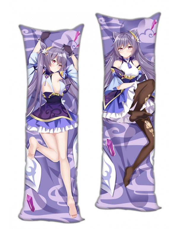 Keqing Genshin Impact Dakimakura 3d Kissen japanischen Anime Kissenbezug