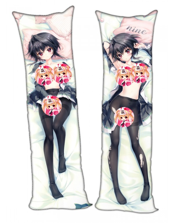 9-Nine-Here's Here or Here Yuuki Noa Dakimakura 3d Kissen japanischen Anime Kissenbezug