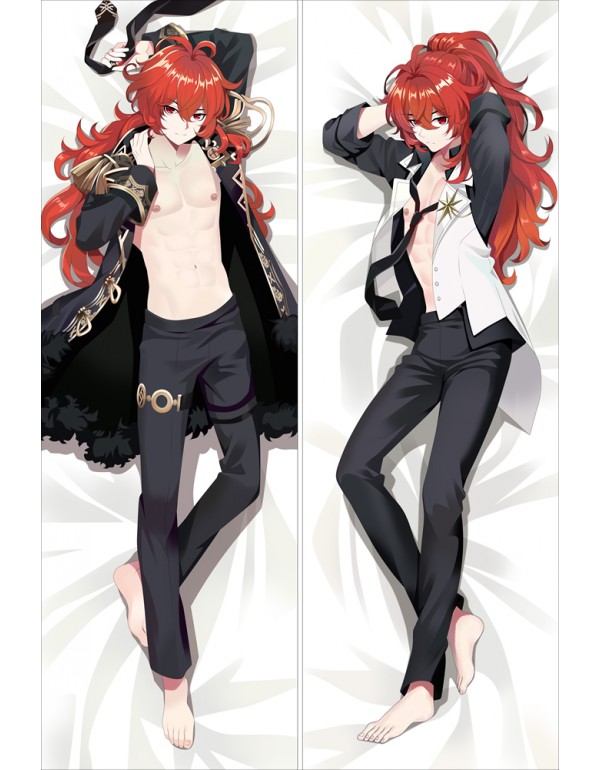 Diluc Ragnvindr Genshin Impact Dakimakura kissen B...