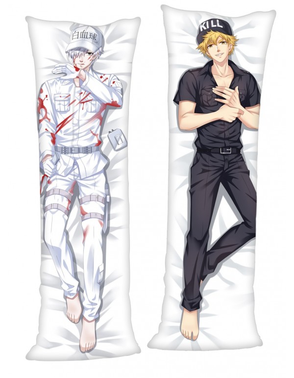 Cells at Work! White Blood Cell Leukocyte & Kill Cytotoxic T cell Anime Kissen Dakimakura billig Körper Kissenbezug