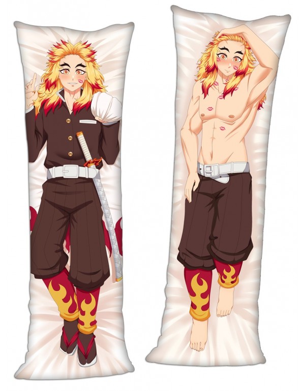 Demon Slayer Kimetsu no Yaiba Rengoku Kyoujurou Anime kissen Dakimakura bedrucken Japanese