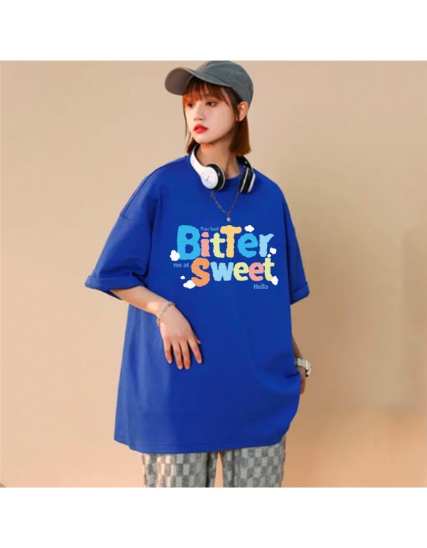 Bitter Sweet Blue Kurzarm-T-Shirts für Damen und ...