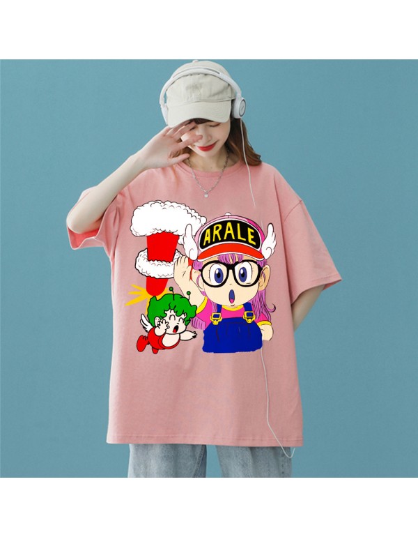 ARALE Pink Kurzarm-T-Shirts für Damen und Herren,...