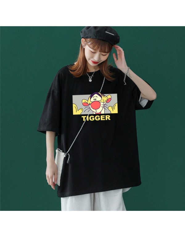 My Friends Tigger Black Kurzarm-T-Shirts für Dame...