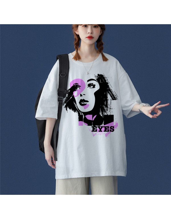 Fashion Girl White Kurzarm-T-Shirts für Damen und...