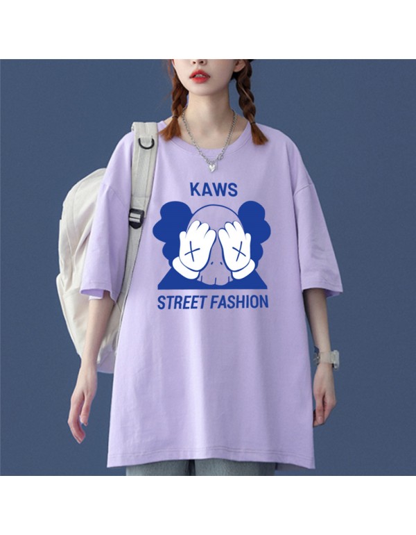 KAWS 5 Kurzarm-T-Shirts für Damen und Herren, mod...