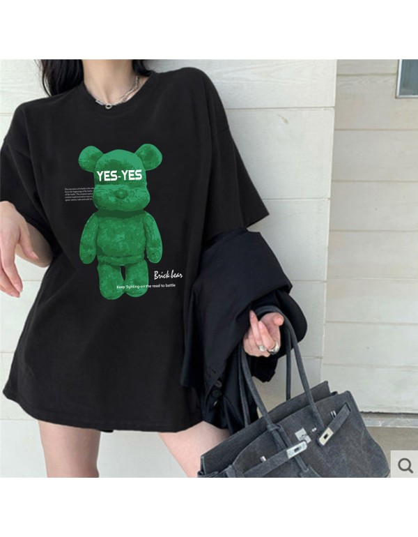 3D Green Bears 3 Kurzarm-T-Shirts für Damen und H...