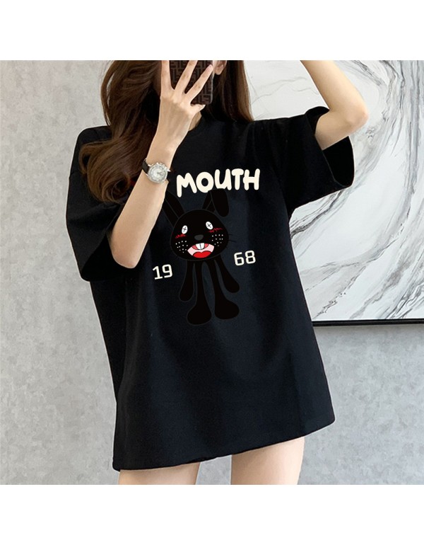 Crazy Black Rabbit 3 Kurzarm-T-Shirts für Damen u...