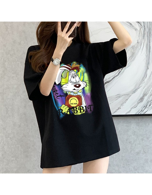 Graffiti Rabbit 3 Kurzarm-T-Shirts für Damen und ...
