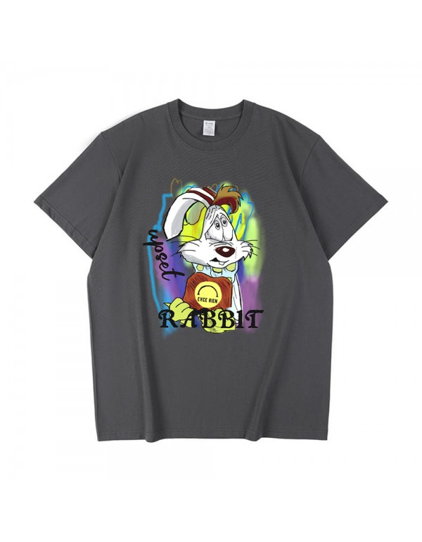 Graffiti Rabbit 4 Kurzarm-T-Shirts für Damen und ...