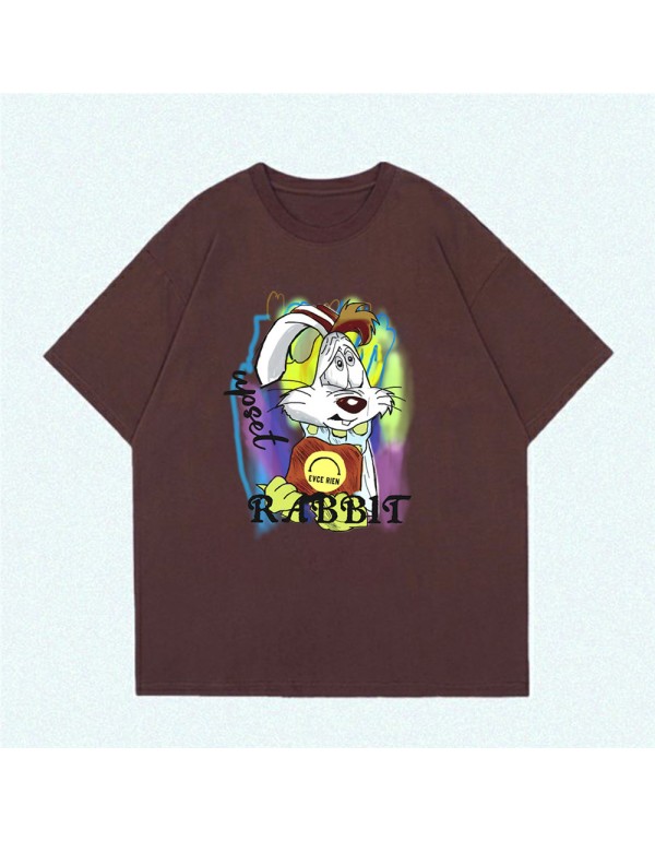 Graffiti Rabbit 5 Kurzarm-T-Shirts für Damen und ...