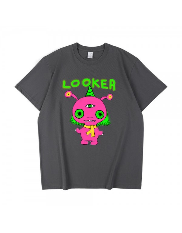 Pink Monster Looker 4 Kurzarm-T-Shirts für Damen ...
