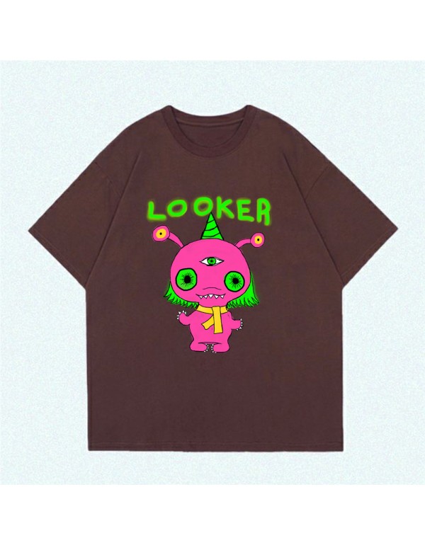 Pink Monster Looker 5 Kurzarm-T-Shirts für Damen ...