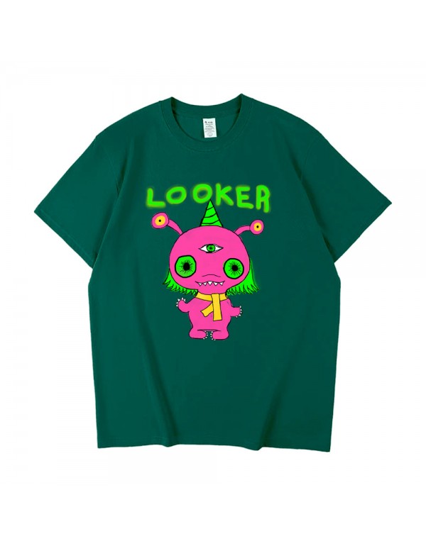 Pink Monster Looker 6 Kurzarm-T-Shirts für Damen ...