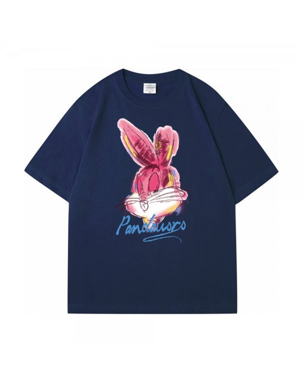 Watercolor Graffiti Rabbit 3 Kurzarm-T-Shirts für...