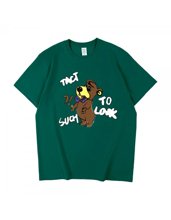 Cute Bear 5 Kurzarm-T-Shirts für Damen und Herren...