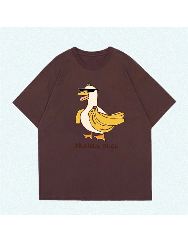ANXIOUS Duck 5 Kurzarm-T-Shirts für Damen und Her...