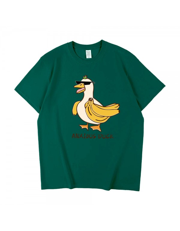 ANXIOUS Duck 6 Kurzarm-T-Shirts für Damen und Her...