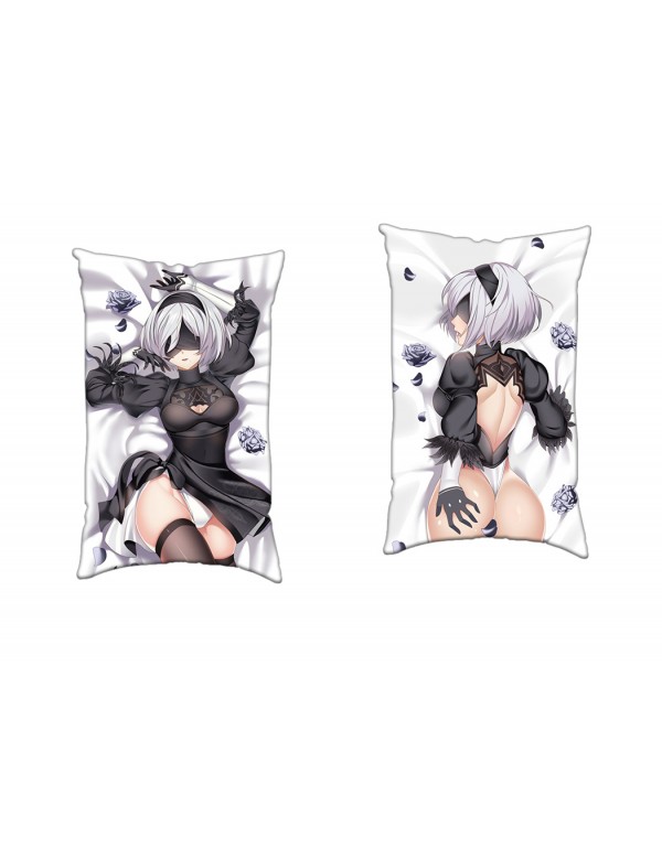 2B Nier Automata Anime Zwei-Wege-Trikot-Luftkissen mit Loch 35x55cm（13.7in x 21.6in）