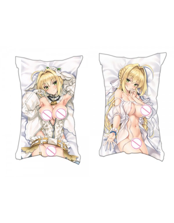 Saber Fate Anime Zwei-Wege-Trikot-Luftkissen mit Loch 35x55cm（13.7in x 21.6in）