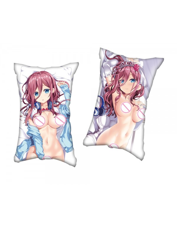 Miku Nakano The Quintessential Quintuplets Anime Zwei-Wege-Trikot-Luftkissen mit Loch 35x55cm（13.7in x 21.6in）