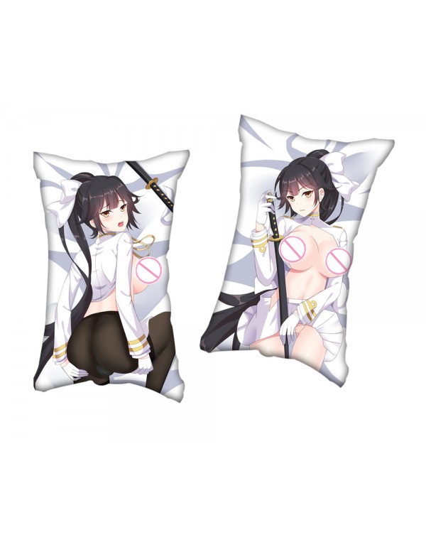 Azur Lane Takao Anime Zwei-Wege-Trikot-Luftkissen mit Loch 35x55cm（13.7in x 21.6in）