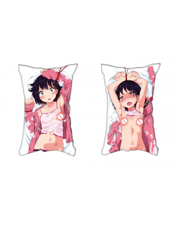 Aikawa Misaki Anime Zwei-Wege-Trikot-Luftkissen mit Loch 35x55cm（13.7in x 21.6in）