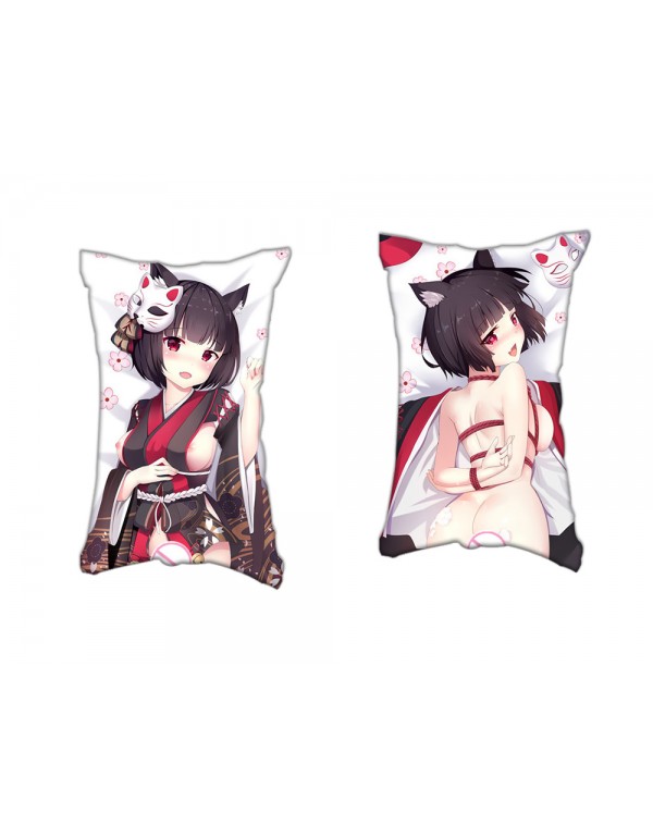 Azur Lane Anime Zwei-Wege-Trikot-Luftkissen mit Loch 35x55cm（13.7in x 21.6in）