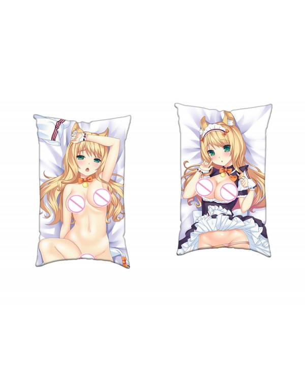 Maple Nekopara Anime Zwei-Wege-Trikot-Luftkissen mit Loch 35x55cm（13.7in x 21.6in）