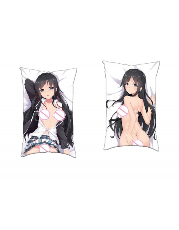 YUKINO YUKINOSHITA MY TEEN ROMANTIC COMEDY Anime Zwei-Wege-Trikot-Luftkissen mit Loch 35x55cm（13.7in x 21.6in）