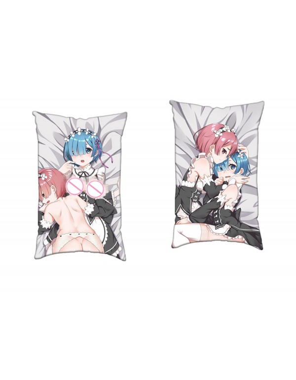 Rem and Ram Re Zero Anime Zwei-Wege-Trikot-Luftkis...