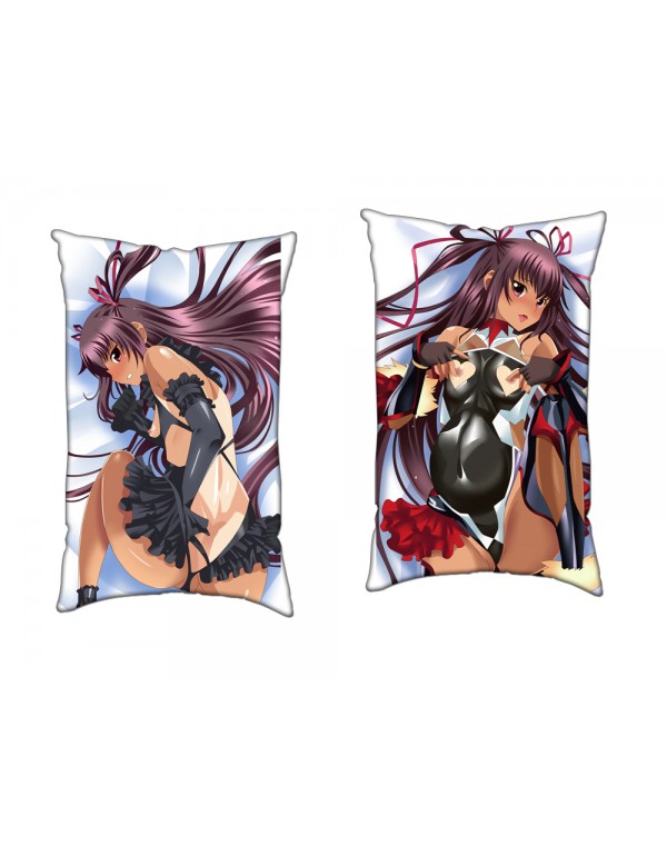 Taimanin Asagi Anime Zwei-Wege-Trikot-Luftkissen mit Loch 35x55cm（13.7in x 21.6in）