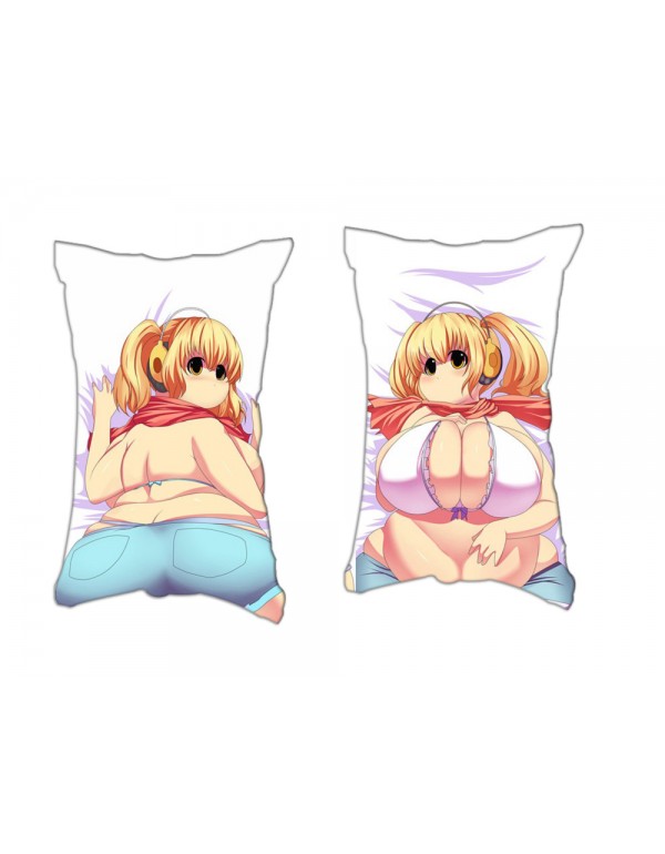 Yellow Haired Chubby Girl Anime Zwei-Wege-Trikot-L...