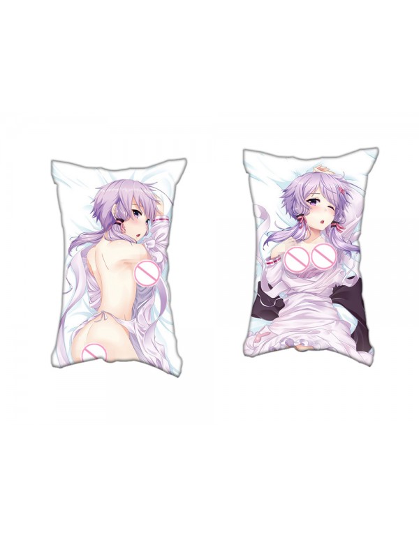 Yuzuki Yukari Vocaloid Anime Zwei-Wege-Trikot-Luftkissen mit Loch 35x55cm（13.7in x 21.6in）