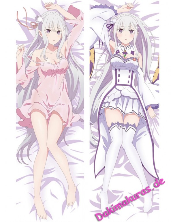 Emilia - Re Zero Dakimakura kissen Billig Anime Kissenbezug Kaufen