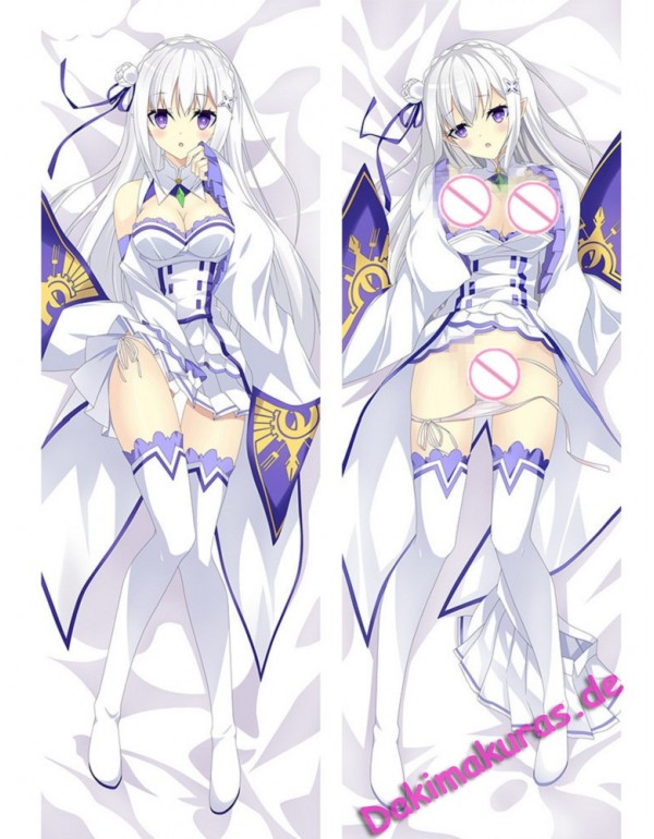 Emilia - Re Zero Anime Kissen Dakimakura Umarmungs Körper Kissenbezug