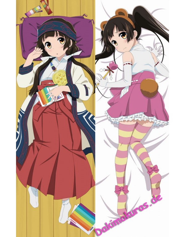 Machi Amayadori - Kuma Miko Girl Meets Bear Dakimakura kissen Billig Anime Kissenbezug Kaufen