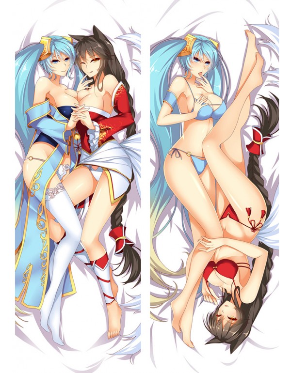 Sona and Ahri - League of Legends Anime Kissen Dakimakura Umarmungs Körper Kissenbezug